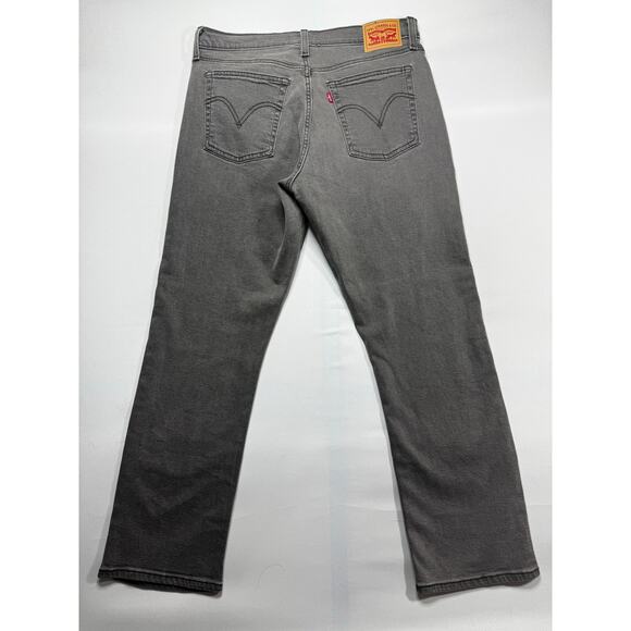 Levi's Women's Wedgie Straight Leg Button Fly Gray Denim Jeans - Size 32 (34x28) - Picture 3 of 7